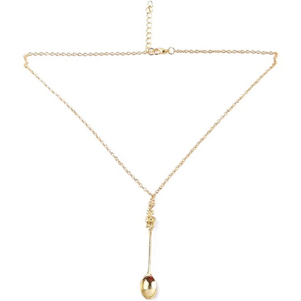 Mini Crown Tea Spoon Necklace - Picture 2 of 2